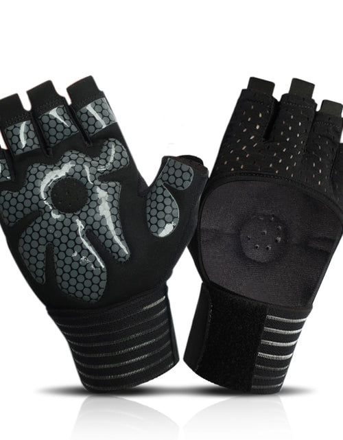 Load image into Gallery viewer, Weightlifting Gloves with Wrist Support for Heavy Exercise Body Building Gym
