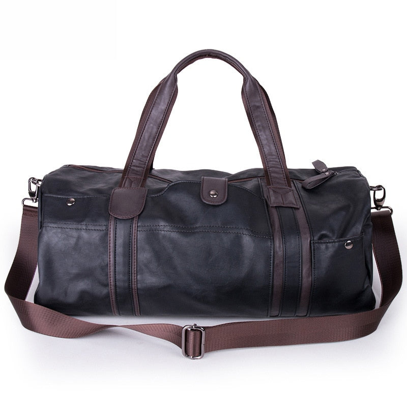 Men Bag Large Capacity Leather Sports Bag